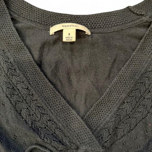 2000s whimsigoth grunge fairy babydoll top Merona womens size medium - Picture 3 of 5